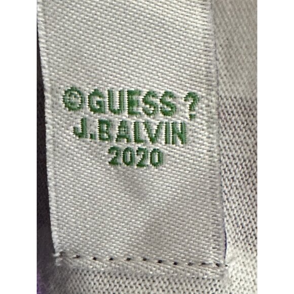 Guess J Balvin 2020 rainbow stripe white t shirt NEW NWT M Medium men  spell out - Picture 11 of 16
